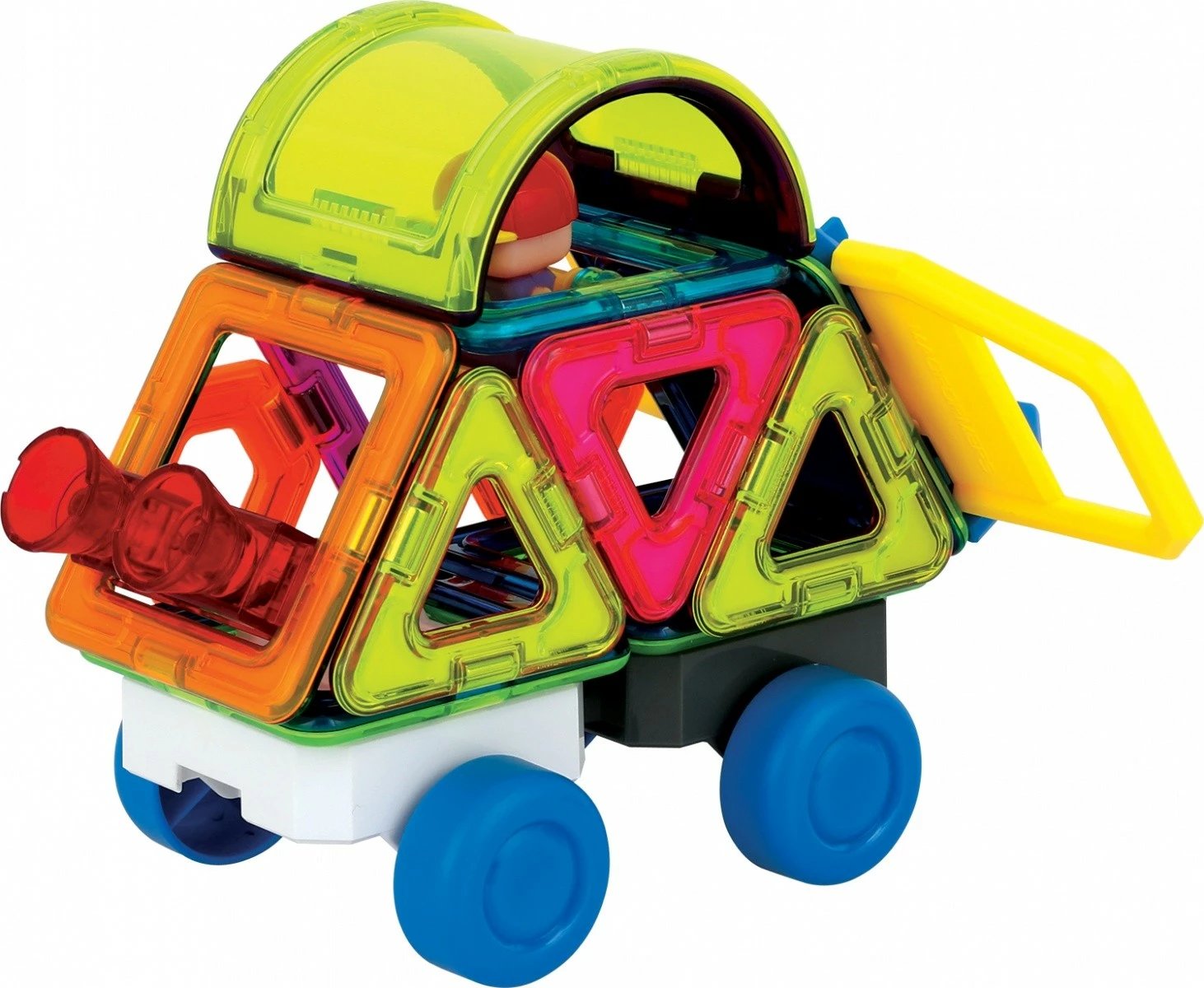 Set lodrash magnetike Magformers City Go, 25 pjesë, shumëngjyrëshe