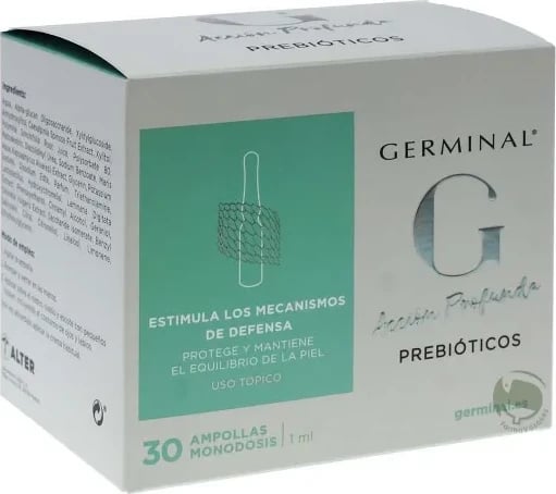 Ampulla prebiotike për fytyrë Germinal Prebiotics unisex 30 ampulla