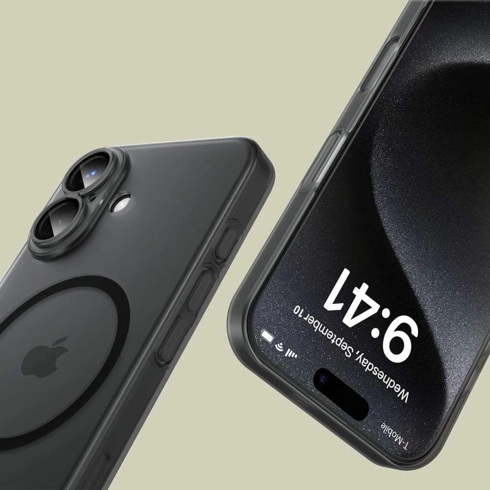 Mbështjellës Tech-Protect MagSlim MagSafe për iPhone 16, i zi