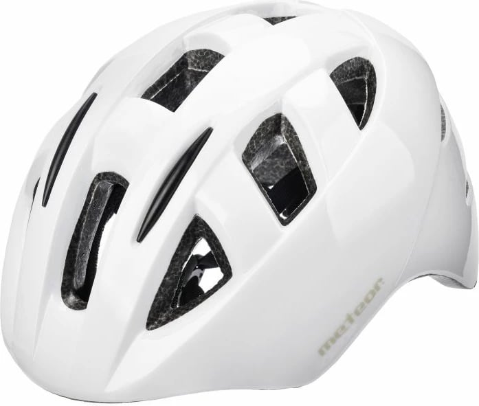 Helmetë për bicikletë për fëmijë Meteor, të bardhë