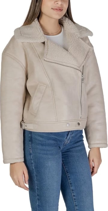 Pallto Vila Clothes për femra, bezhë