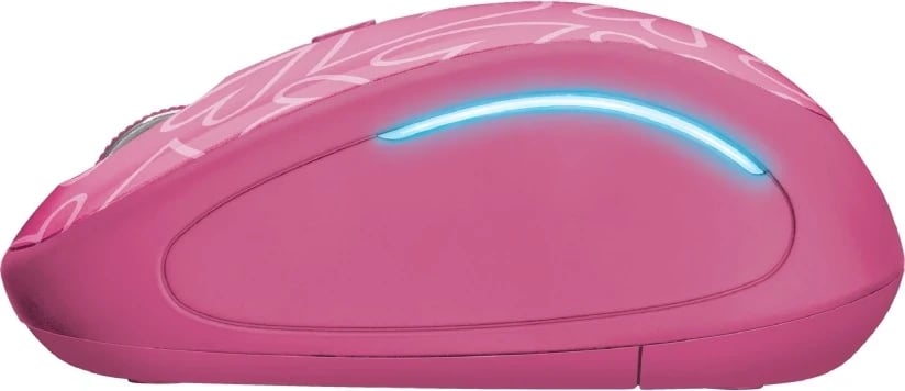 Maus wireless Trust Yvi FX, 1600dpi, rozë