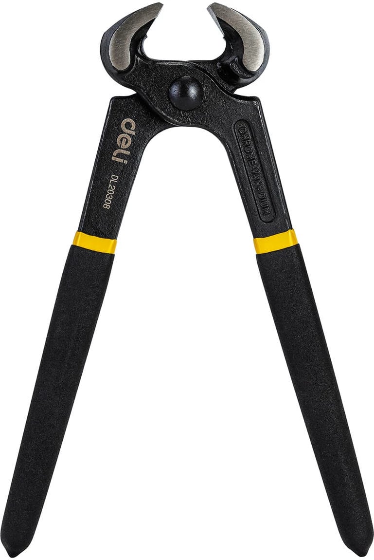 Pincë marangozësh Deli Tools EDL20308, 8", e zezë