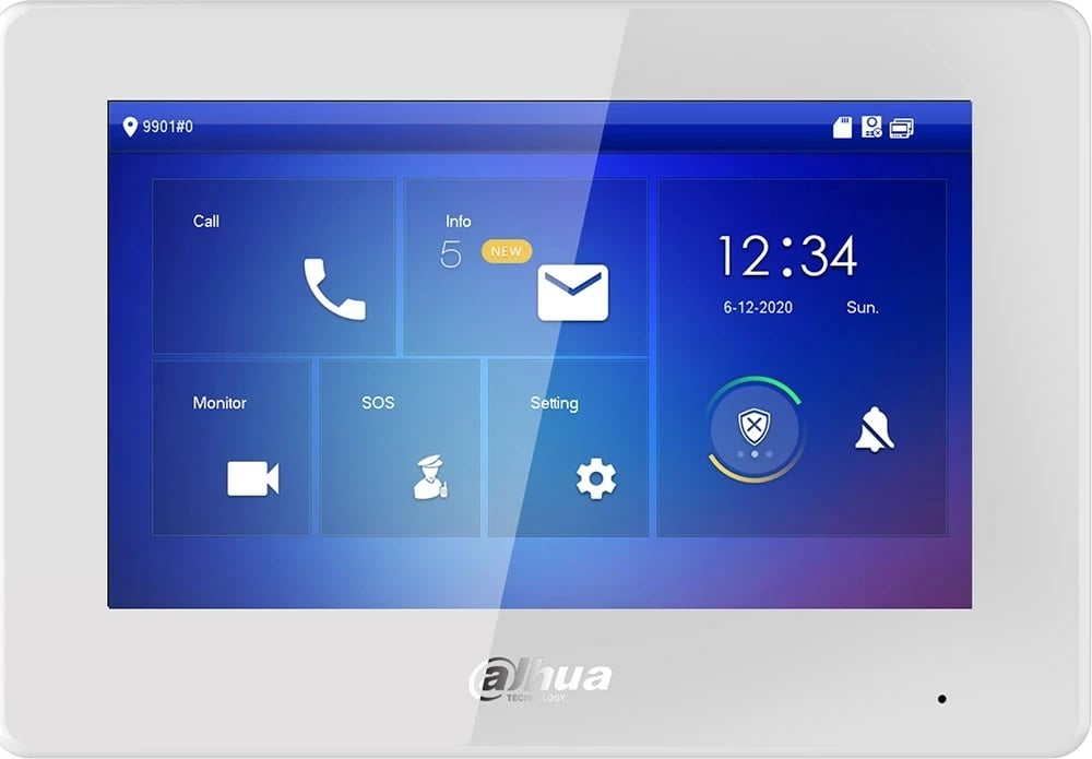 Monitor dere Dahua VTH5422HW-W, Video