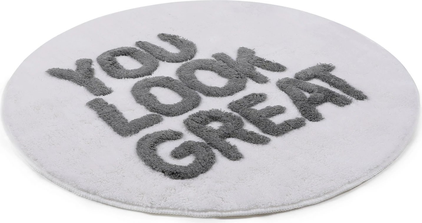 Qilim banjoje akrilik Mijolnir, i bardhë, 90cm Qilim banjoje akrilik Mijolnir, i bardhë, 90cm