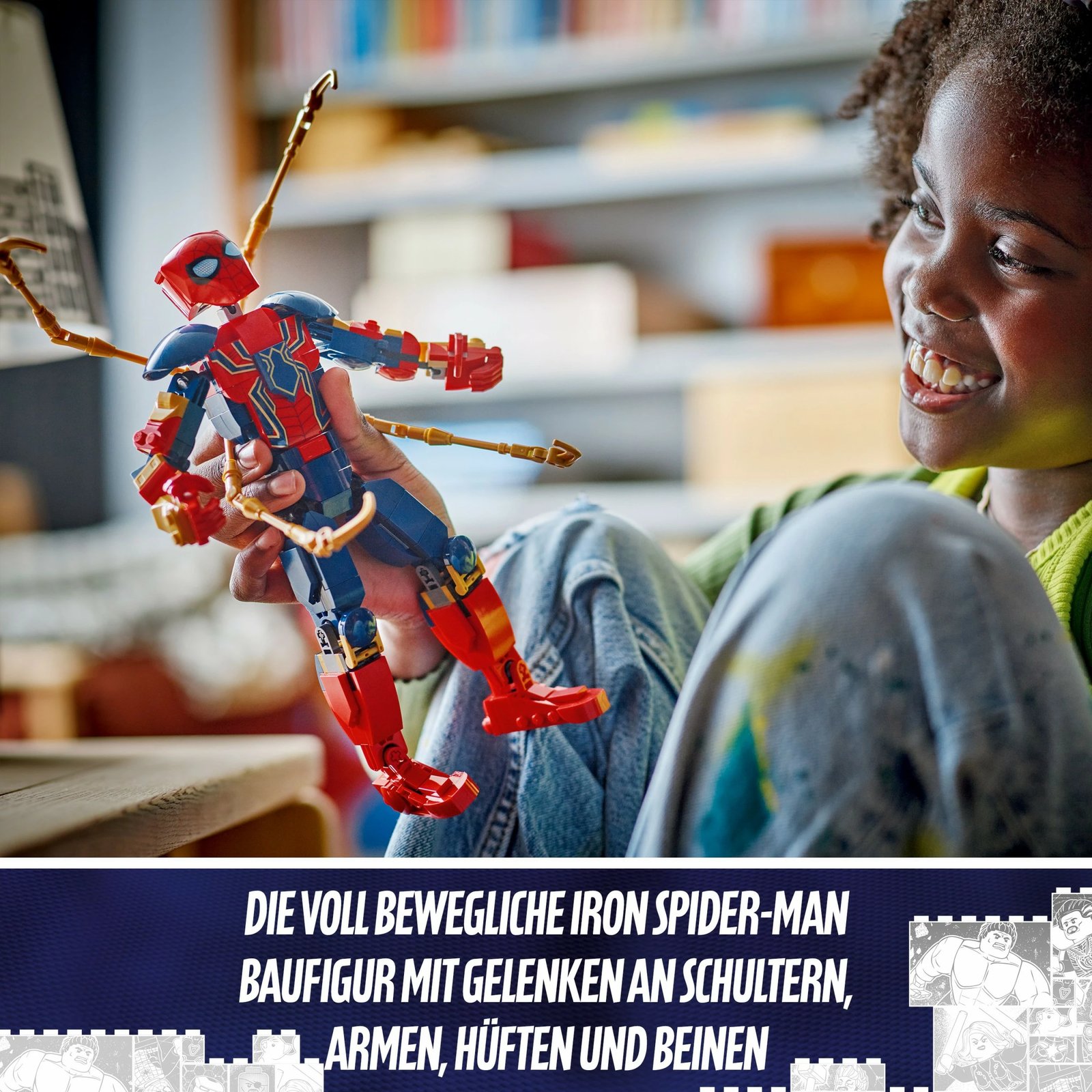 Set ndërtimi LEGO Iron Spider-Man 76298, 303 pjesë, shumëngjyrësh Set ndërtimi LEGO Iron Spider-Man 76298, 303 pjesë, shumëngjyrësh