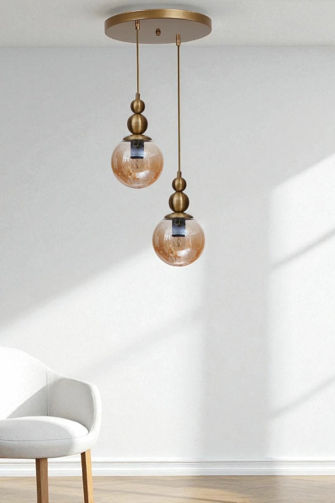 Llambë tavani Opviq, ngjyrë mjaltë dhe ari, 9051-2