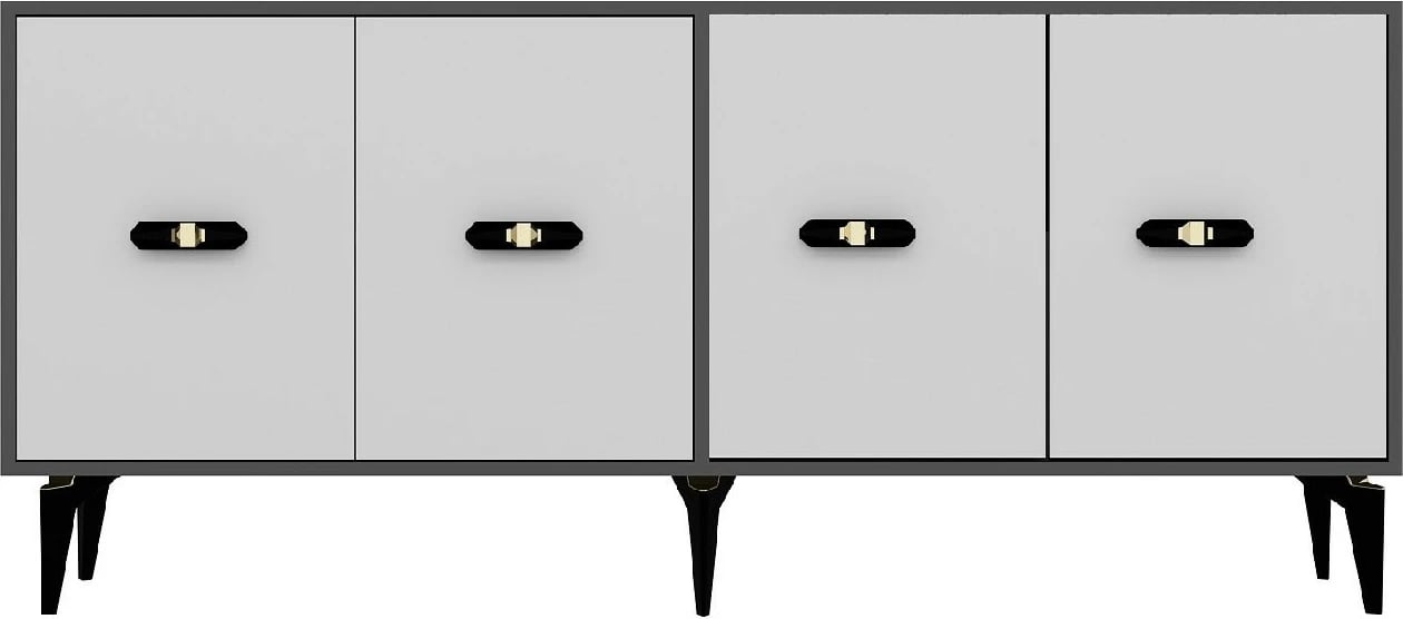 Konsol Skye Decor, anthracite, e bardhë