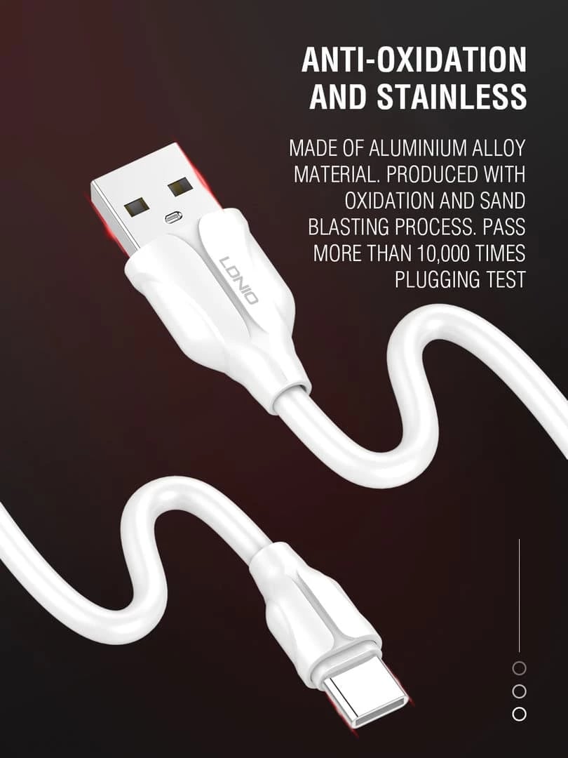 Kabllo E Karikimit LDNIO LS361 (Bardhë)