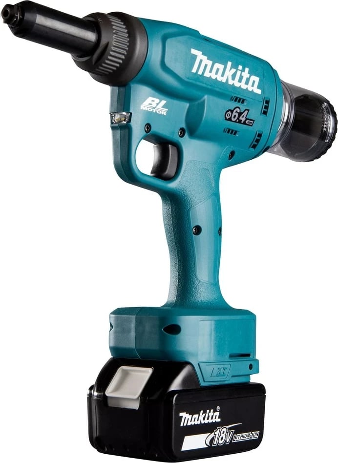 Riveter dore Makita DRV250RFJ, elektrik, 18V, Blu
