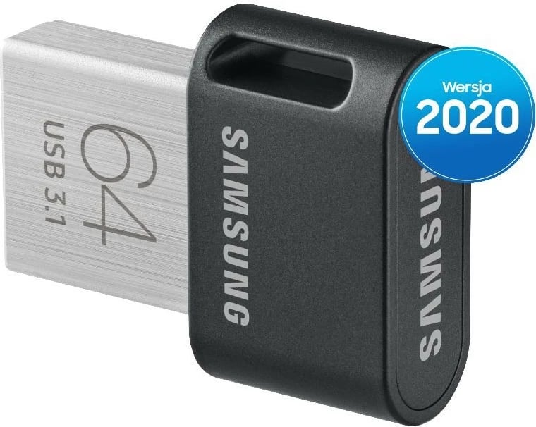 Pendrive Samsung FIT Plus 64 GB, USB 3.1, Titanium