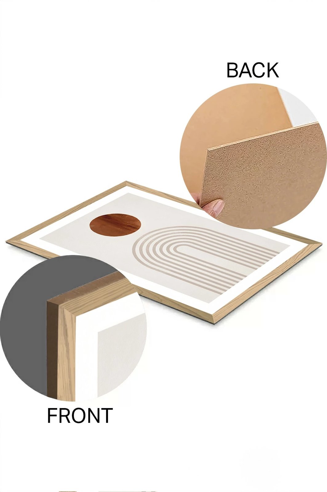 Pikturë dekorative për mur, Wallity, Tekhammdf65, shumëngjyrëshe, 33x48cm