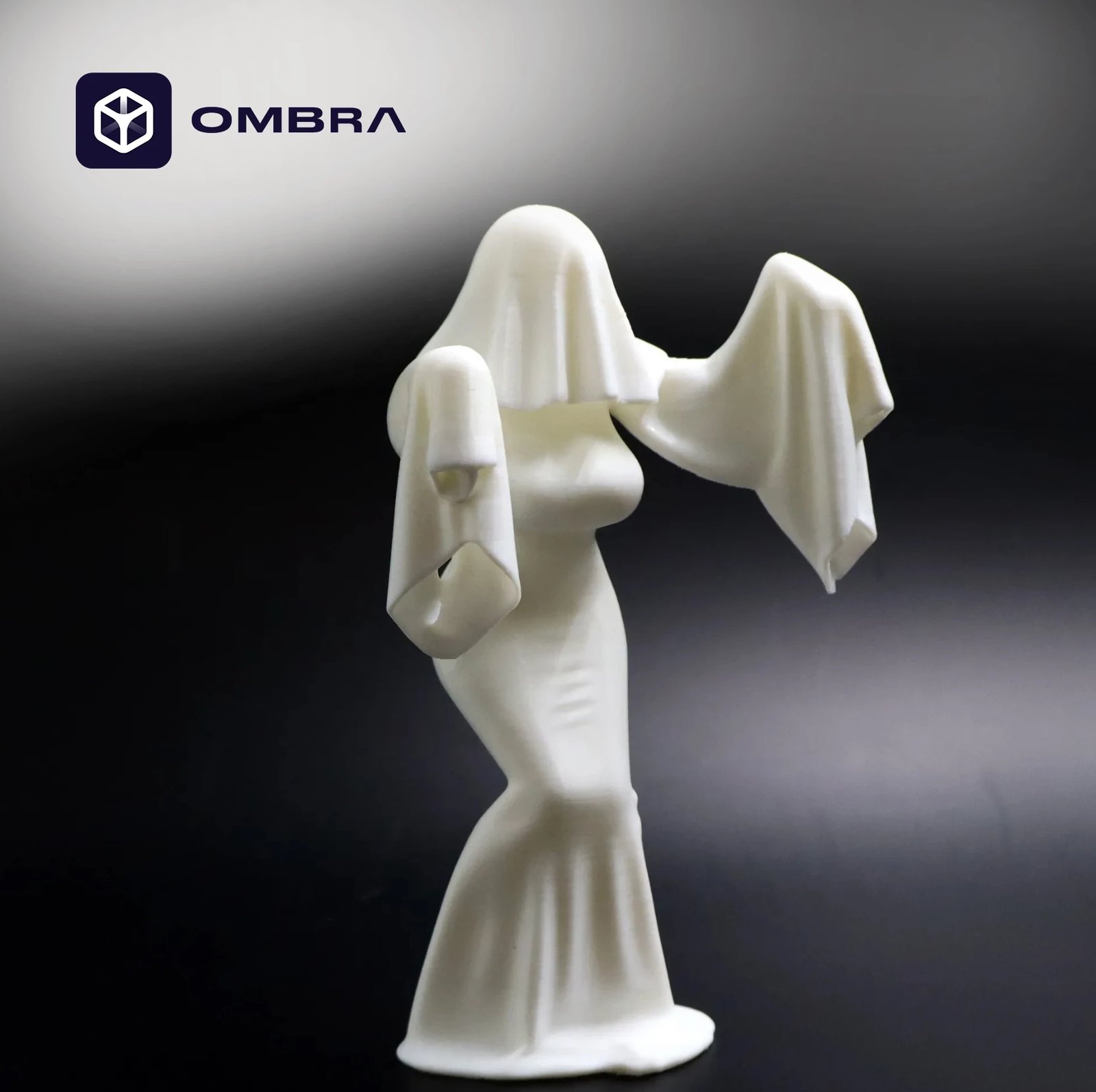 Figurë Dekorative "Statujë" (Ghost Woman) - e bardhë