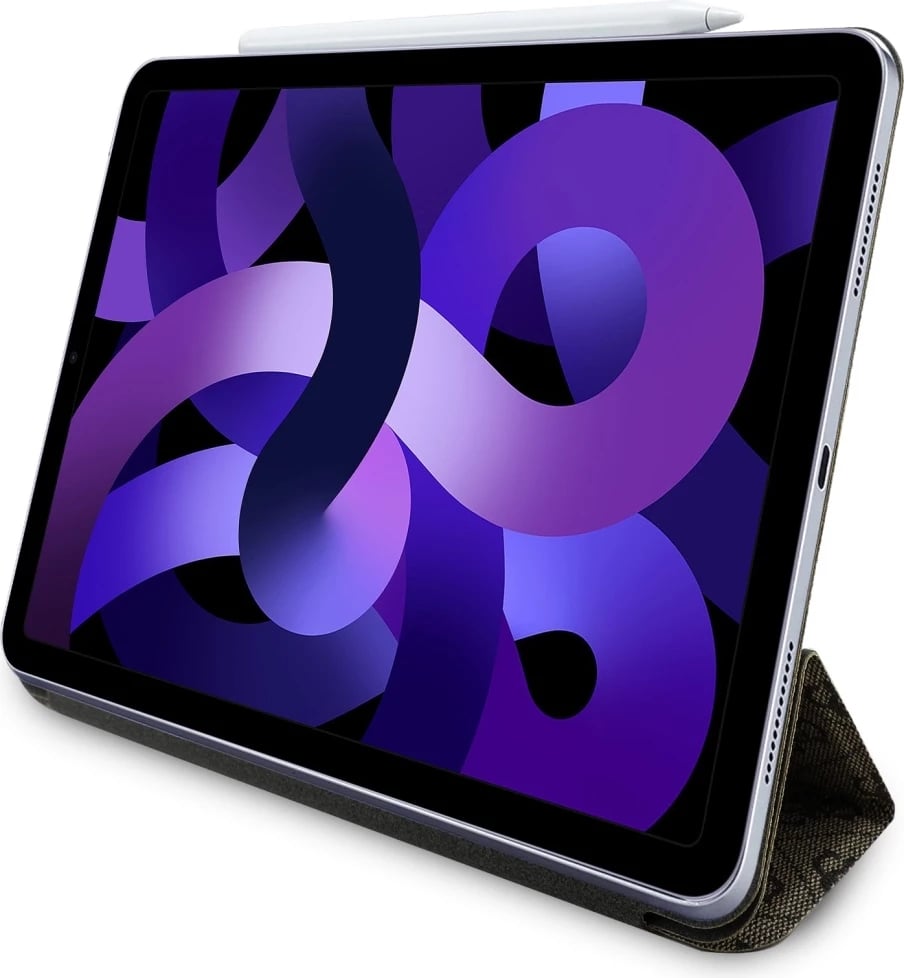Mbështjellës Guess GUFC11RM24PS4SGW për iPad Air 11" 2024, Magnetic 4G Big Logo, Kafe