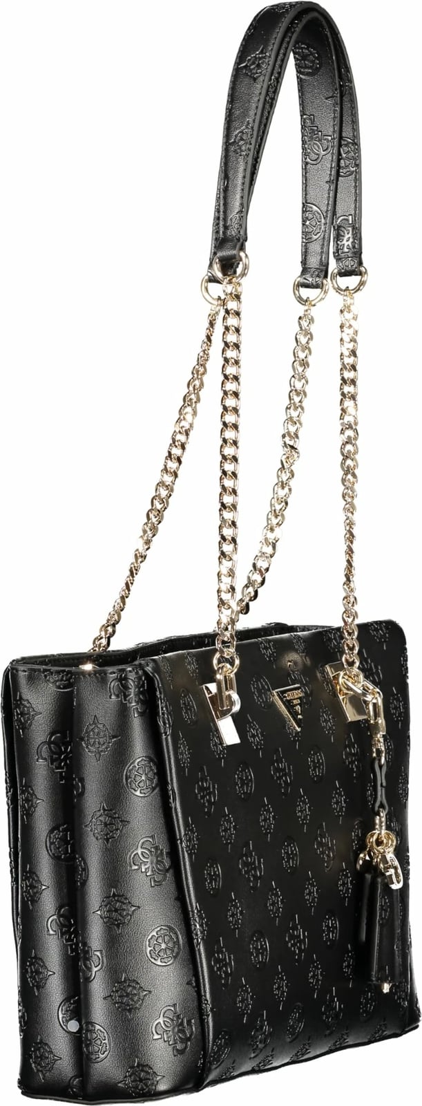 Çantë GUESS JEANS Tisha për femra, e zezë