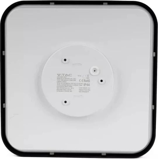 Plafond V-TAC VT-8630S, 36W LED, 42x42cm, detektor lëvizjeje, e zezë