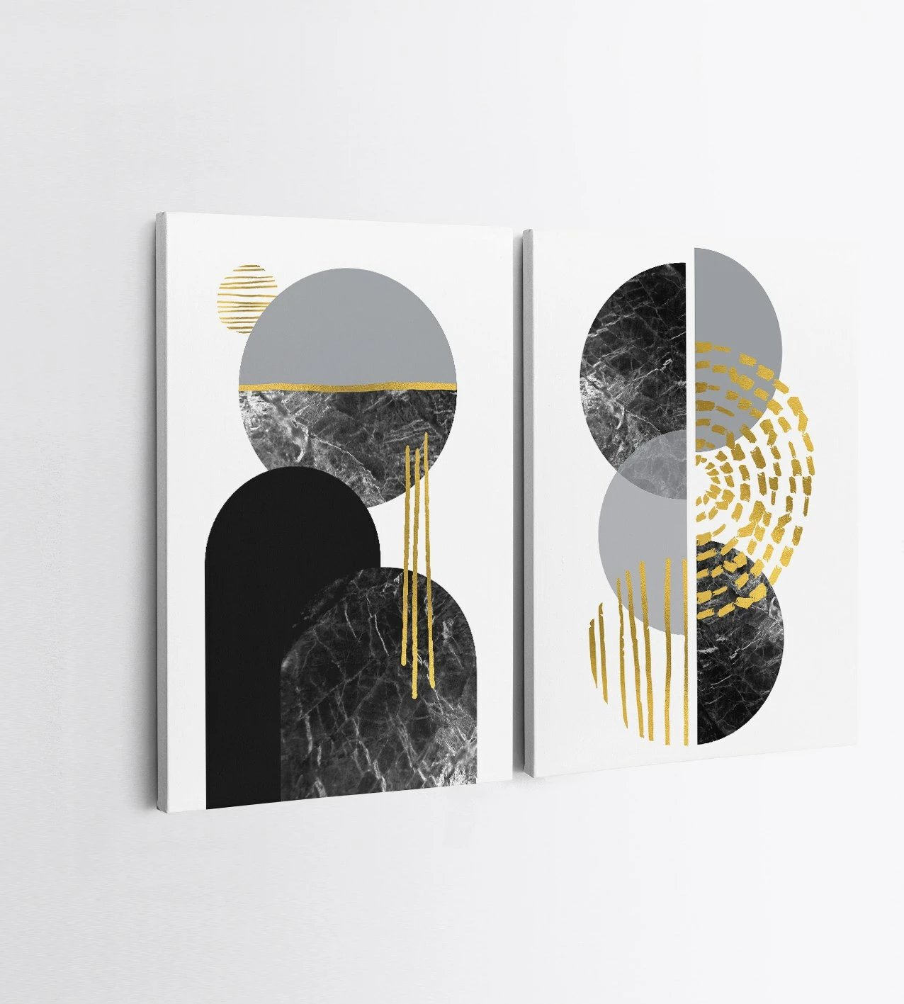 Piktura dekorative në kanavacë, 2 copë, Wallity, 50x70cm