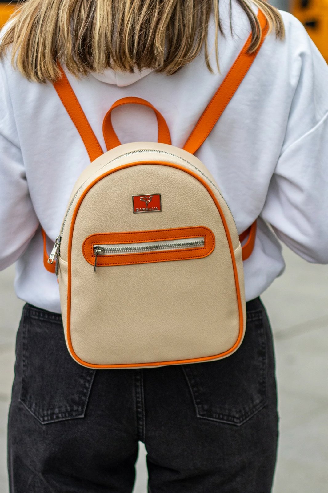 Çantë shpine Oslo, Zoozie Bags, bezhë-portokalli