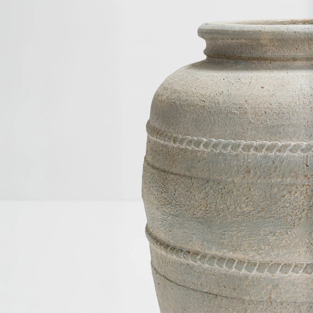 Vazo për lule MILOS, MgO, bezhë, 35x35x45 cm