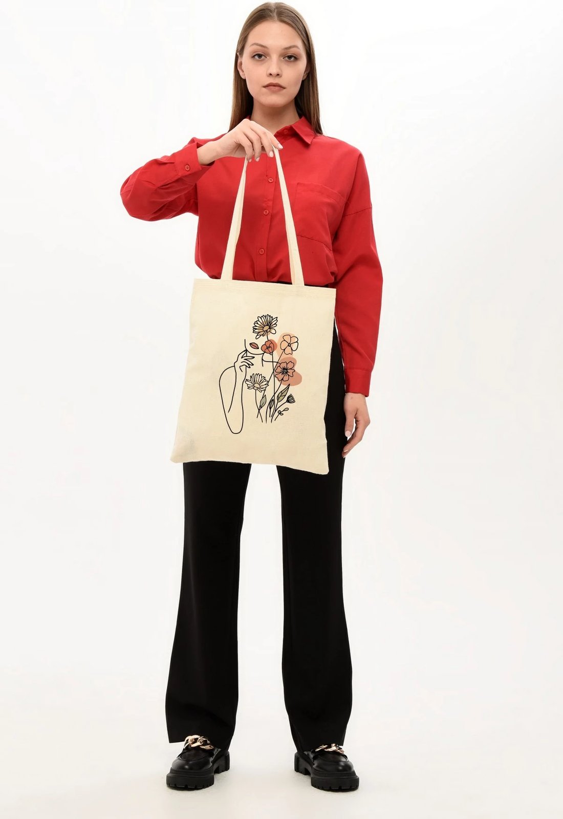 Çantë tote Zoozie Bags, krem, 0872