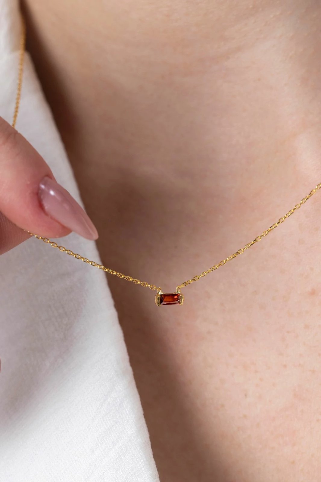 Varëse argjendi me gur portokalli, Elika Silver, TFNY65236