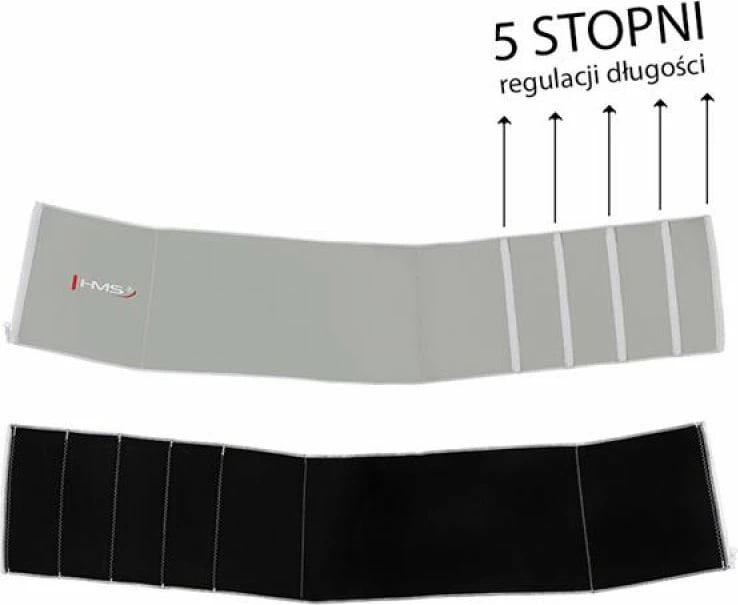 Rrip dobësimi për meshkuj/femra HMS, i zi/gri