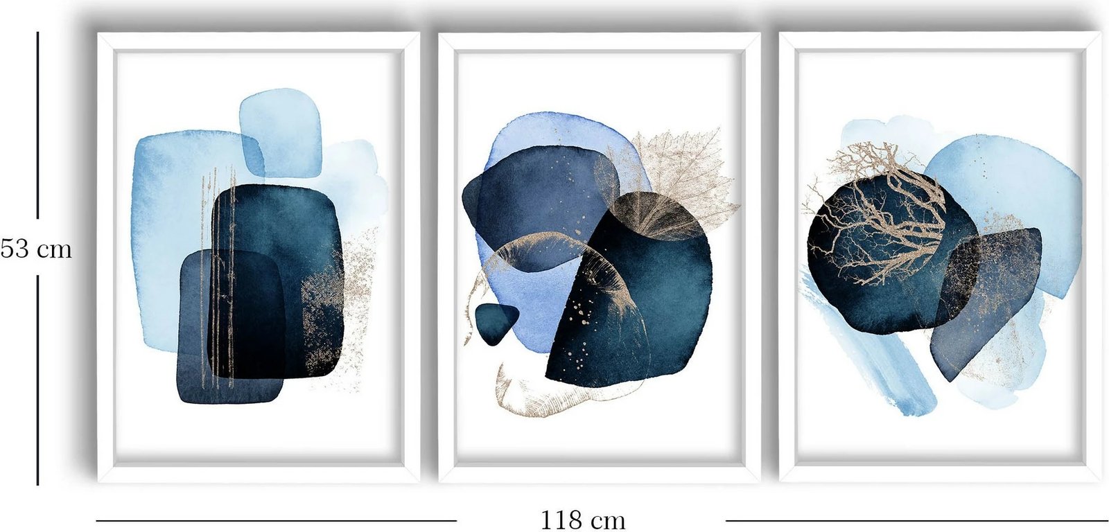 Pikturë dekorative me kornizë MDF (3 pjesë), Wallity, 3P3853NISCT-006