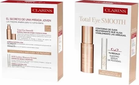 Set për sy dhe qerpikë Clarins Total Eye Smooth unisex 15ml set 2 copë