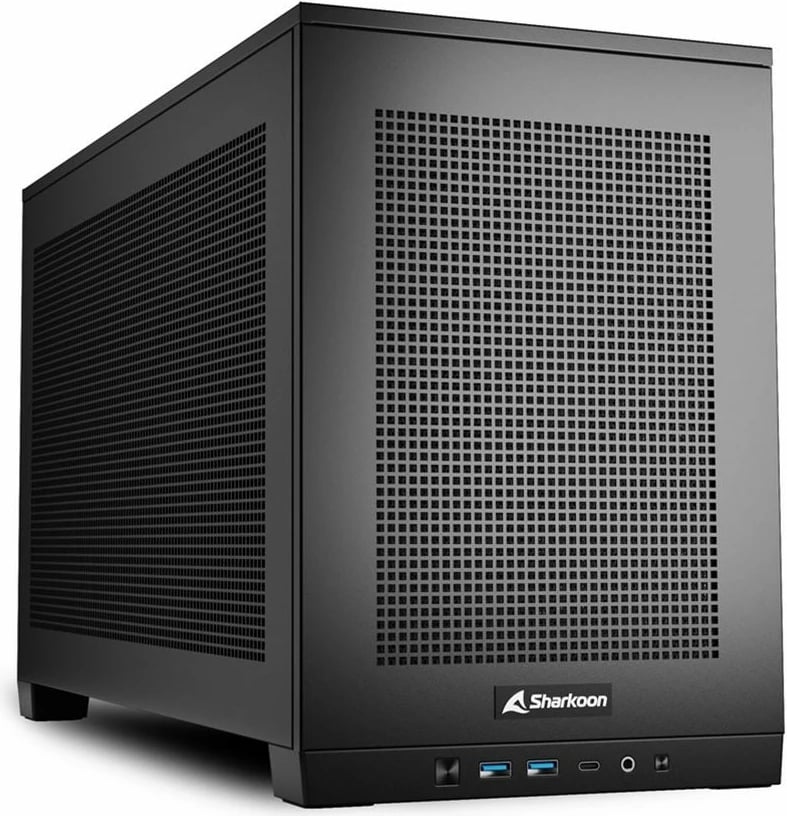 Kasë Sharkoon Rebel C20 RGB ITX, metal, e zezë