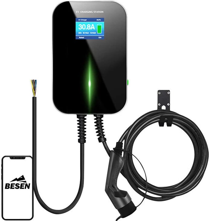 Karikues muri për vetura elektrike Besen BS20, 22kW, APP, i zi