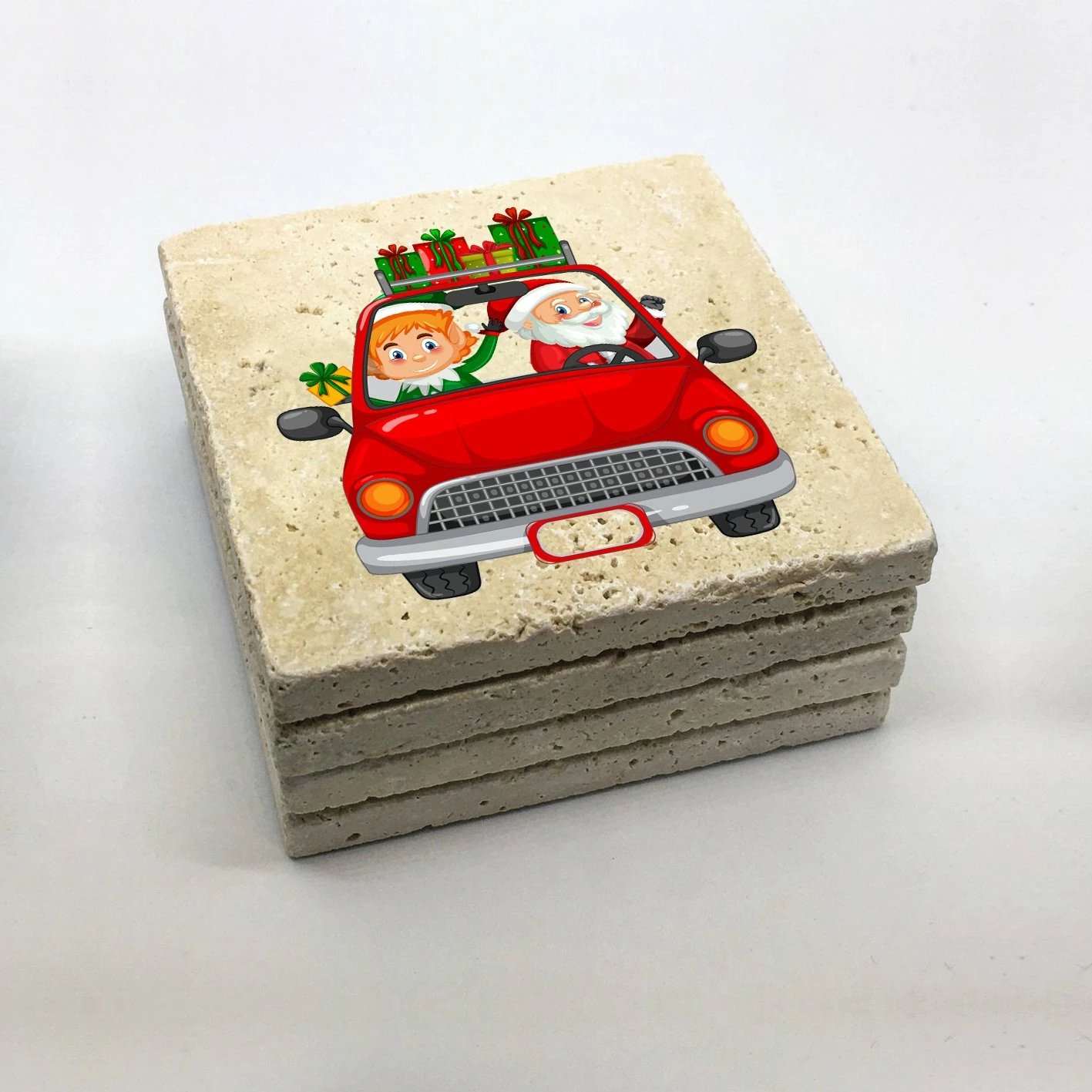 Nënshkopa prej guri natyral, shumëngjyrëshe, set prej 4 copash, Hermia, TBA30211