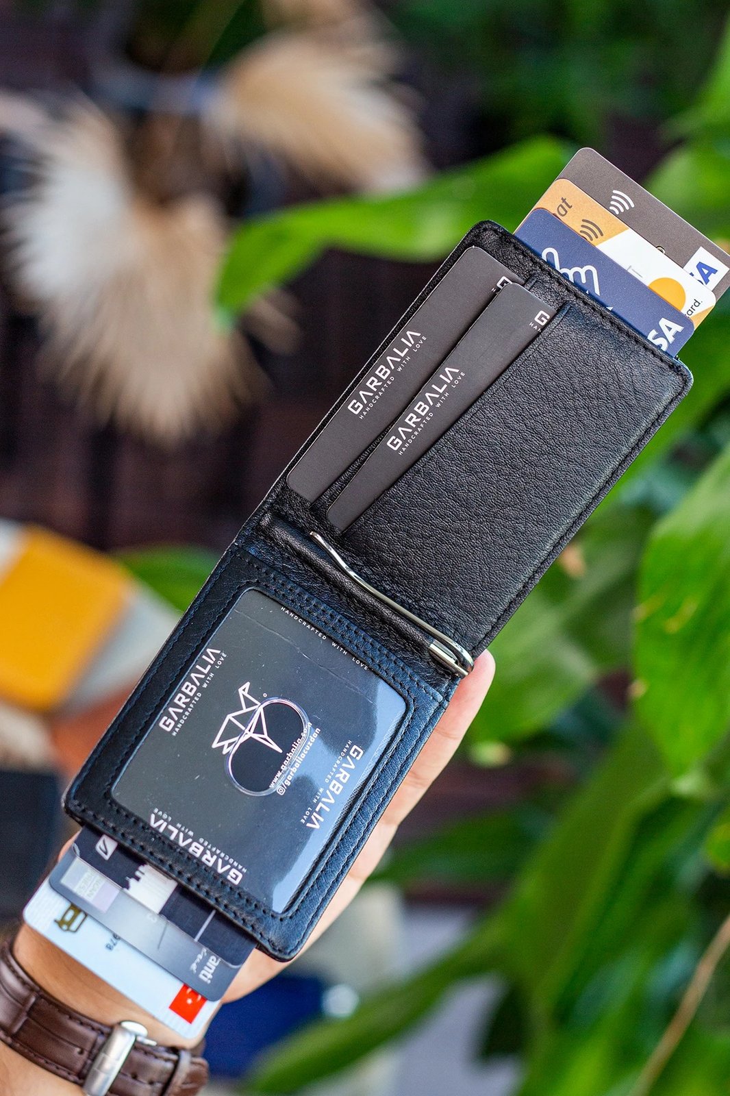 Portofol për burra, lëkurë e zezë, Celtic, Zoozie Bags