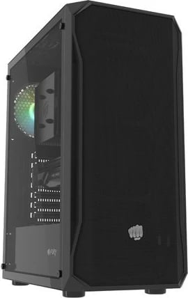 Kasë Natec Fury Shobo SH4 RGB Midi Tower, xham i temperuar, RGB, e zezë