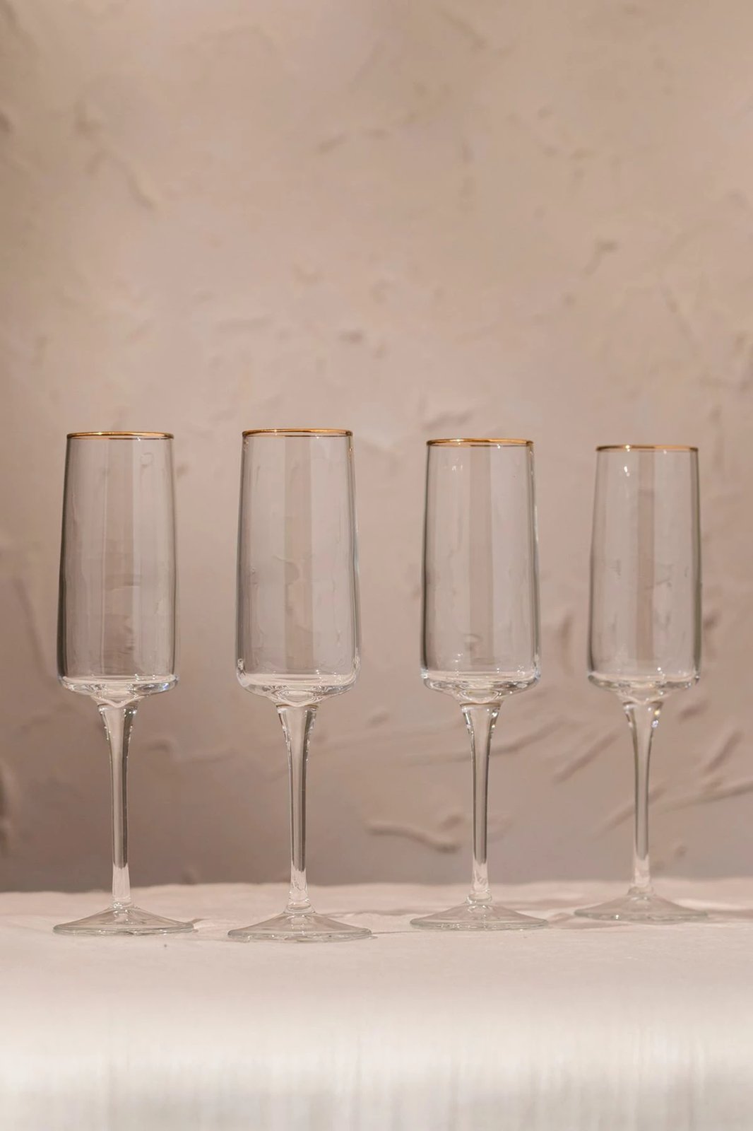 Set gotash (4 copë), Hermia Concept, Bliss 190, ngjyrë ari dhe transparente