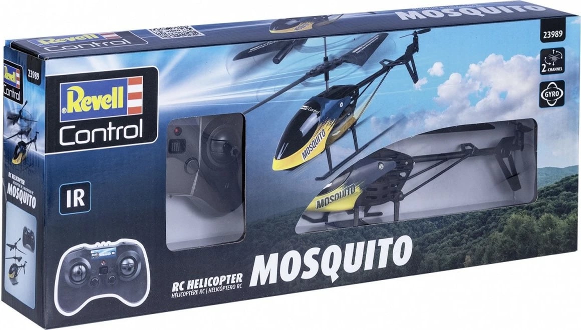 Helikopter me telekomandë Revell RC Mosquito, plastikë, i zi/kaltër/verdhe