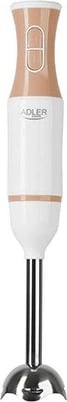 Blender dore Adler AD 4616 500W, 2 shpejtësi, teh/pundë çelik inox, i bardhë