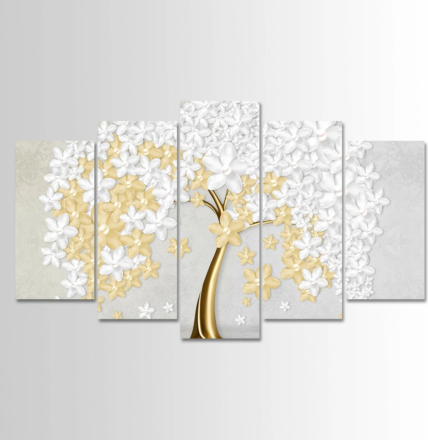 Pikturë dekorative MDF, 5 pjesë, shumëngjyrëshe, Wallity, 100x60cm