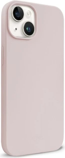 Mbështjellës CRONG Color Cover Magnetic për iPhone 14 / iPhone 13, silikon, Sand Pink