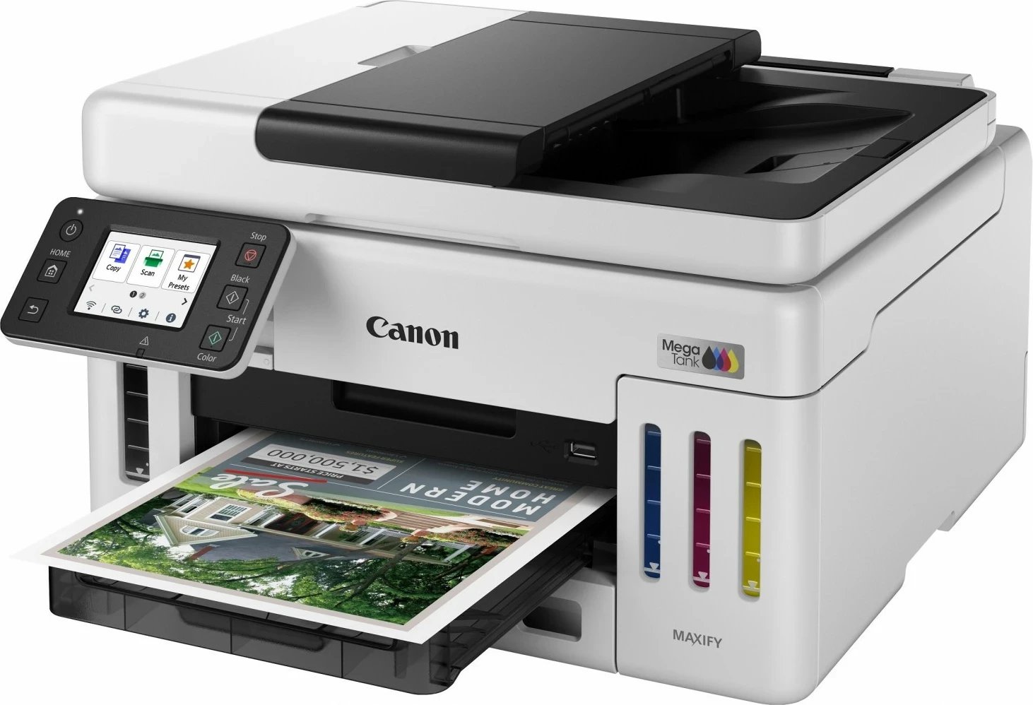 Printer Canon MAXIFY GX6140, inkjet, multifunksional, i bardhë Printer Canon MAXIFY GX6140, inkjet, multifunksional, i bardhë