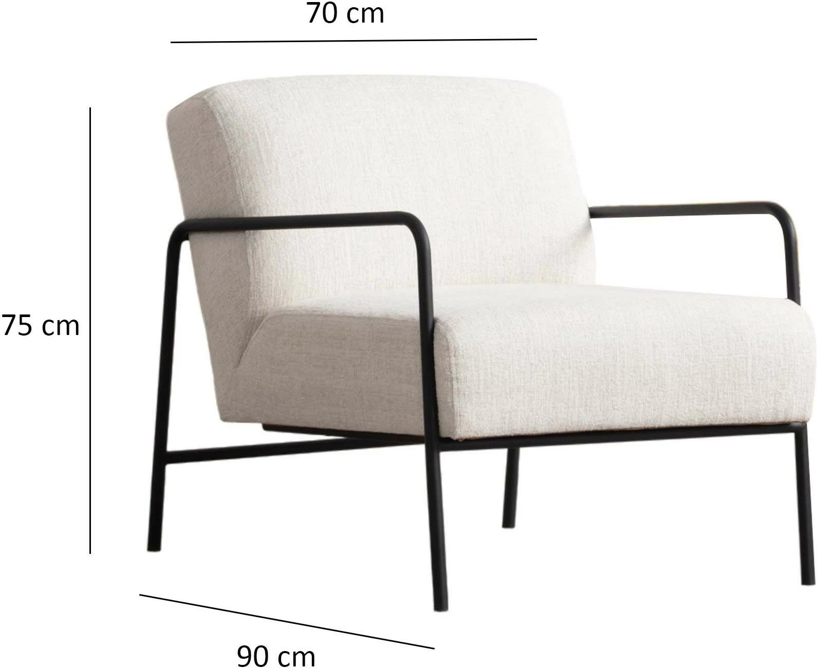 Karrige krahu Atelier del Sofa, Eti Bergere, e bardhë