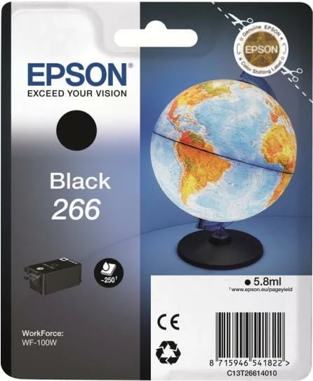 Patron boje, Epson, 266 C13T26614010, 5.8 ml, e zezë