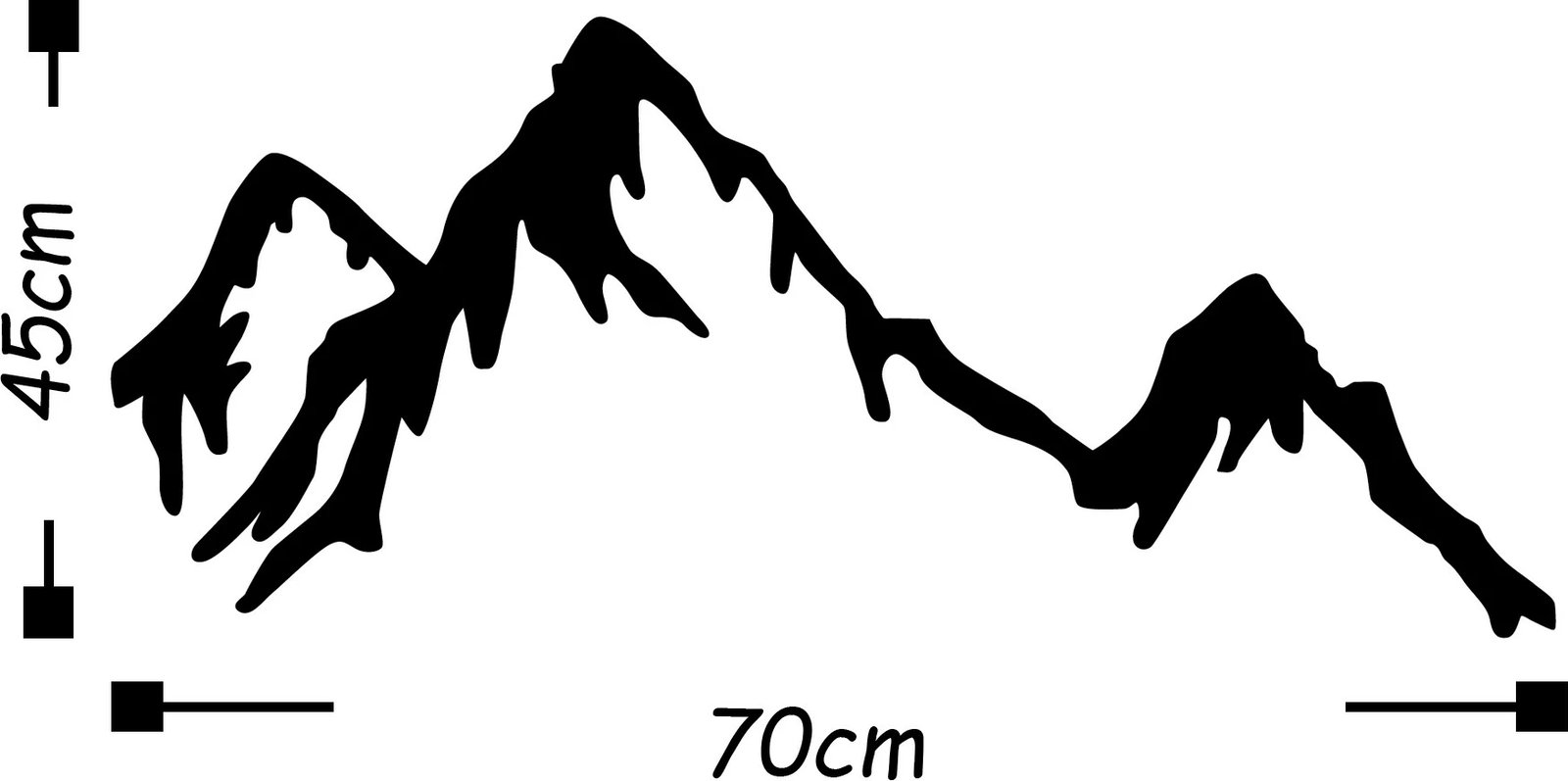 Aksesor dekorativ metalik për mur, Wallity, mal