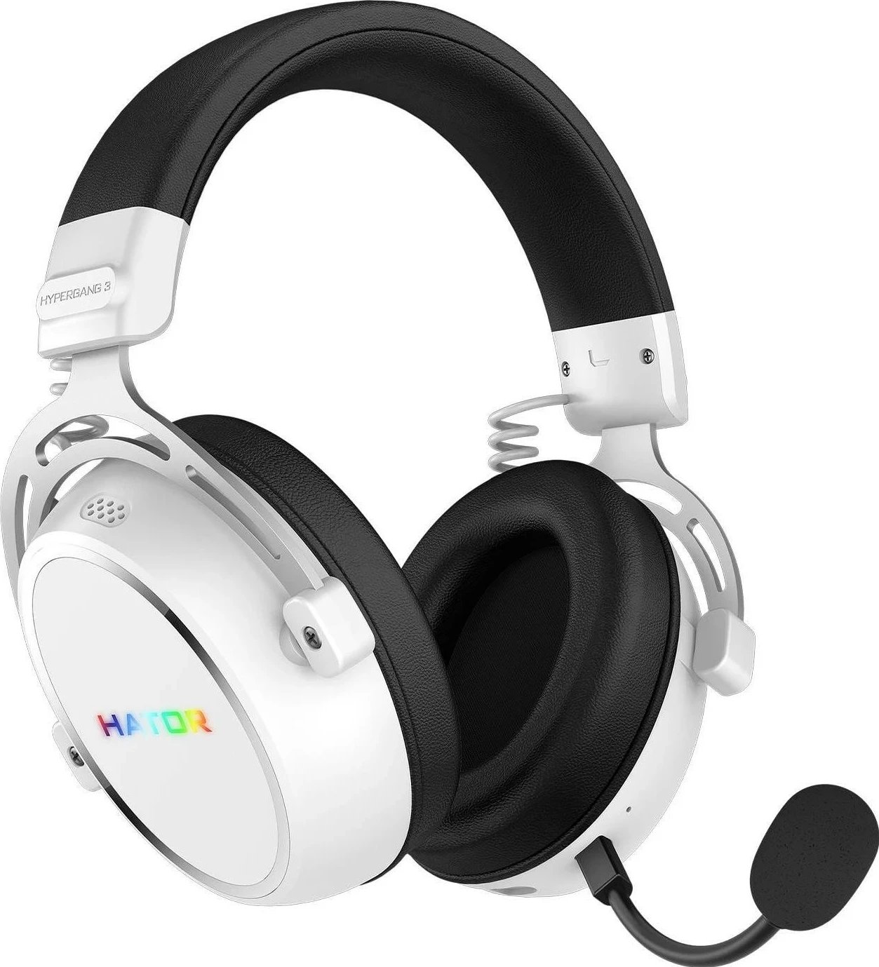 Kufje Hator Hypergang 3 Wireless, Bluetooth 5.4, ANC, mikrofon i ndashëm, të bardha