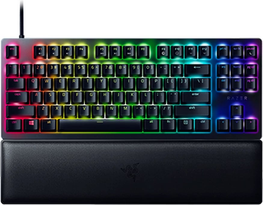 Tastierë Razer Huntsman V2 TKL, RZ03-03940300-R3M1, US layout, me RGB, me kabllo, e zezë