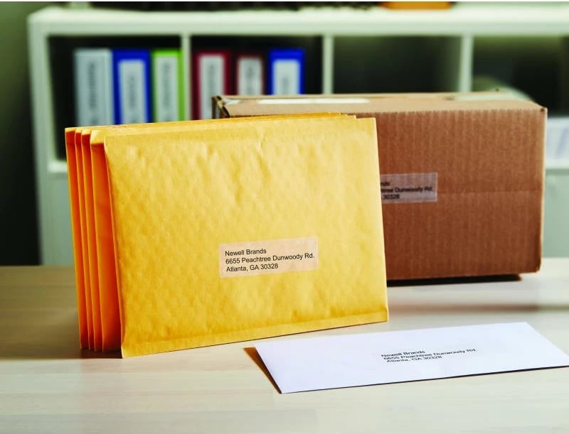 Etiketa adrese ngjitëse, Dymo LabelWriter 99013 Euro (S0722410), 36 x 89 mm, e zezë, 2x130