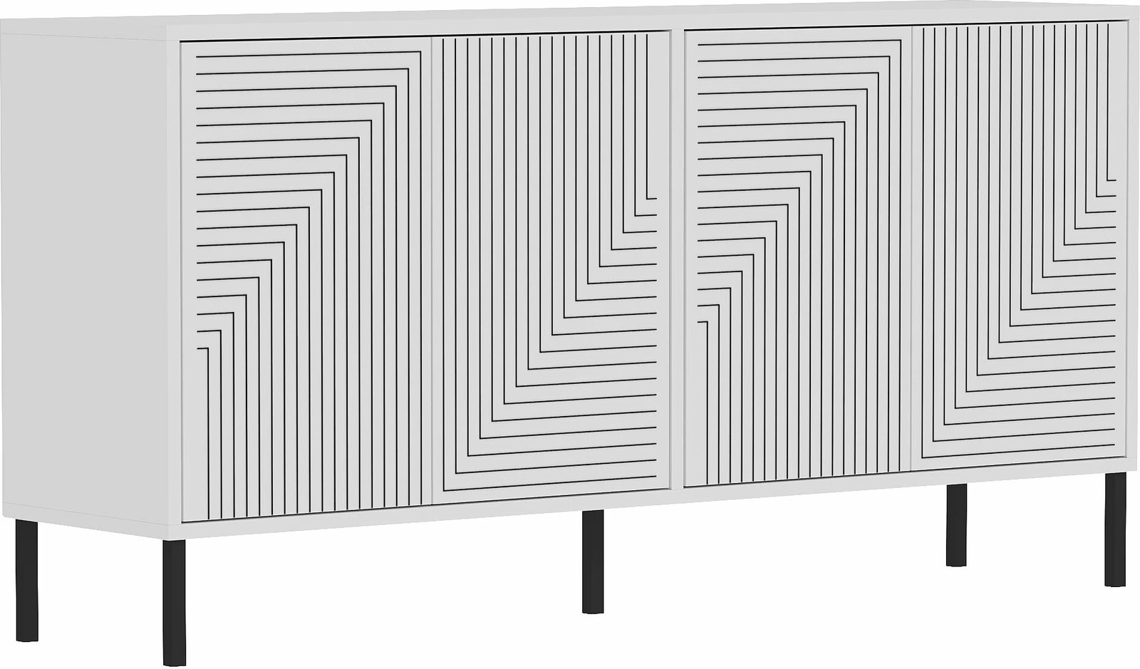 Konsolë Skye Decor Evolet, e bardhë