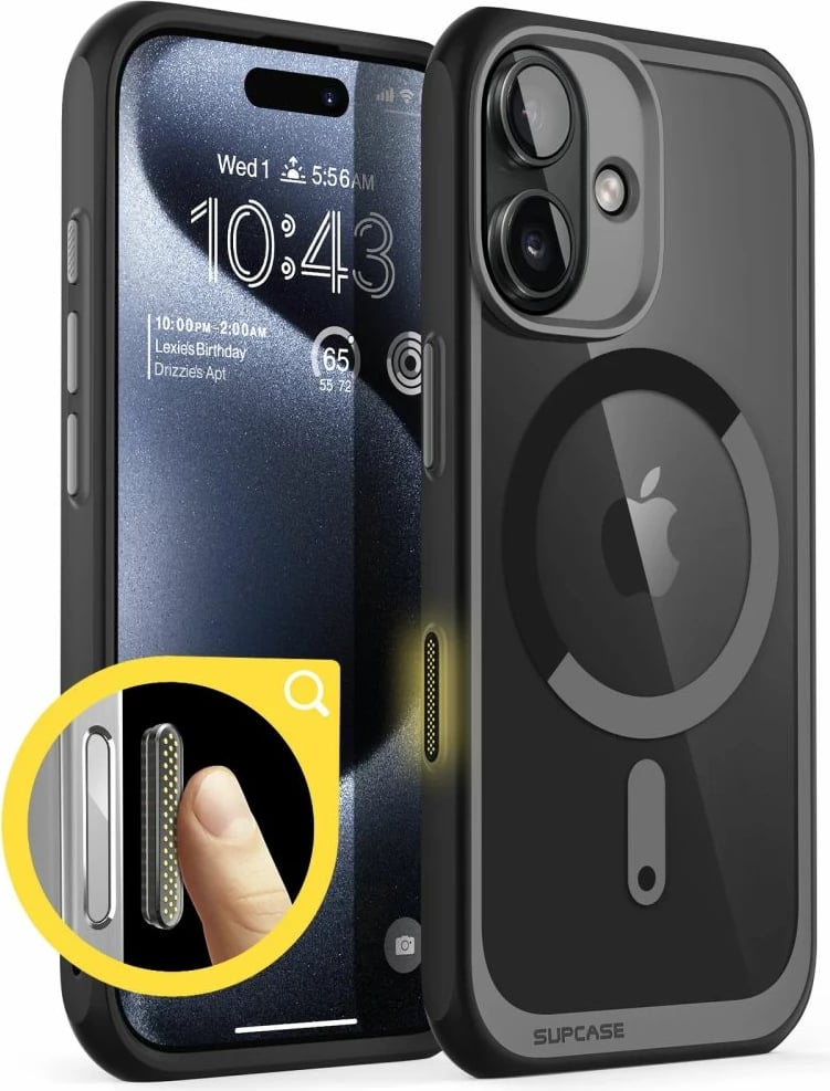 Mbështjellës Supcase UB Mag për iPhone 15 Pro Max, MagSafe, i zi