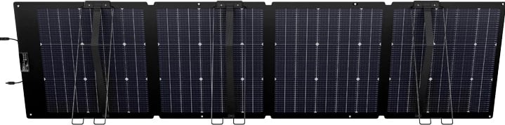 Panel diellor EcoFlow 220W NextGen, palosshëm, bifacial, i zi