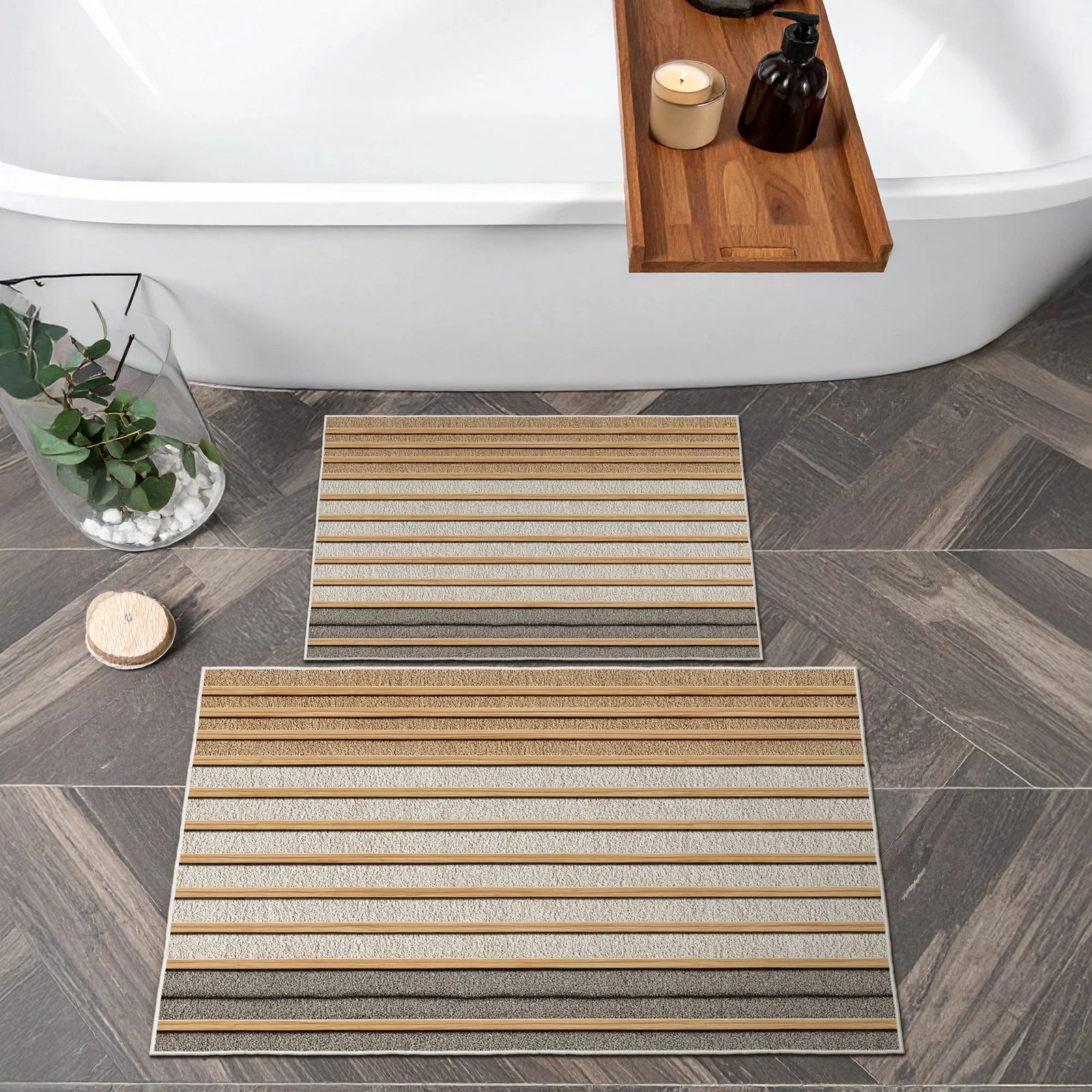 Set tapetash për banjo (2 copë), Mijolnir, Asr38, bezhë