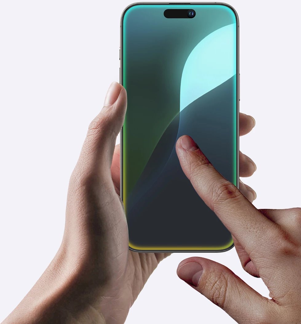Xham mbrojtës AmazingThing Titan Matte Glass për iPhone 16, mat, transparent